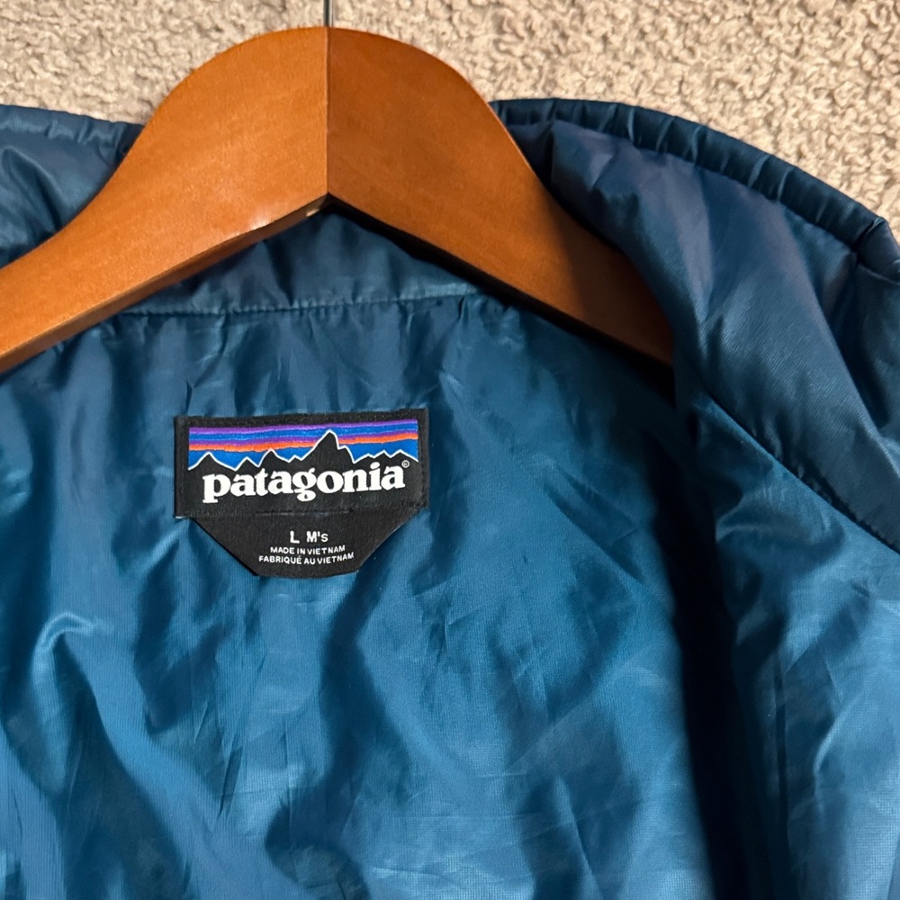 Patagonia Blue nano puff jacket